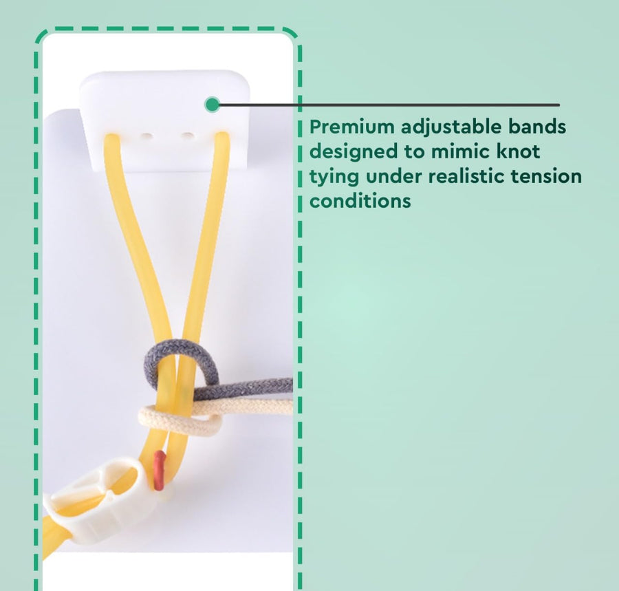 Premium Surgical Knot Tying Board Kit – A Complete Medical Training Set Featuring Durable Rope, Knot Trainer, and Quick Tie Tool – Perfect for Students and Professionals